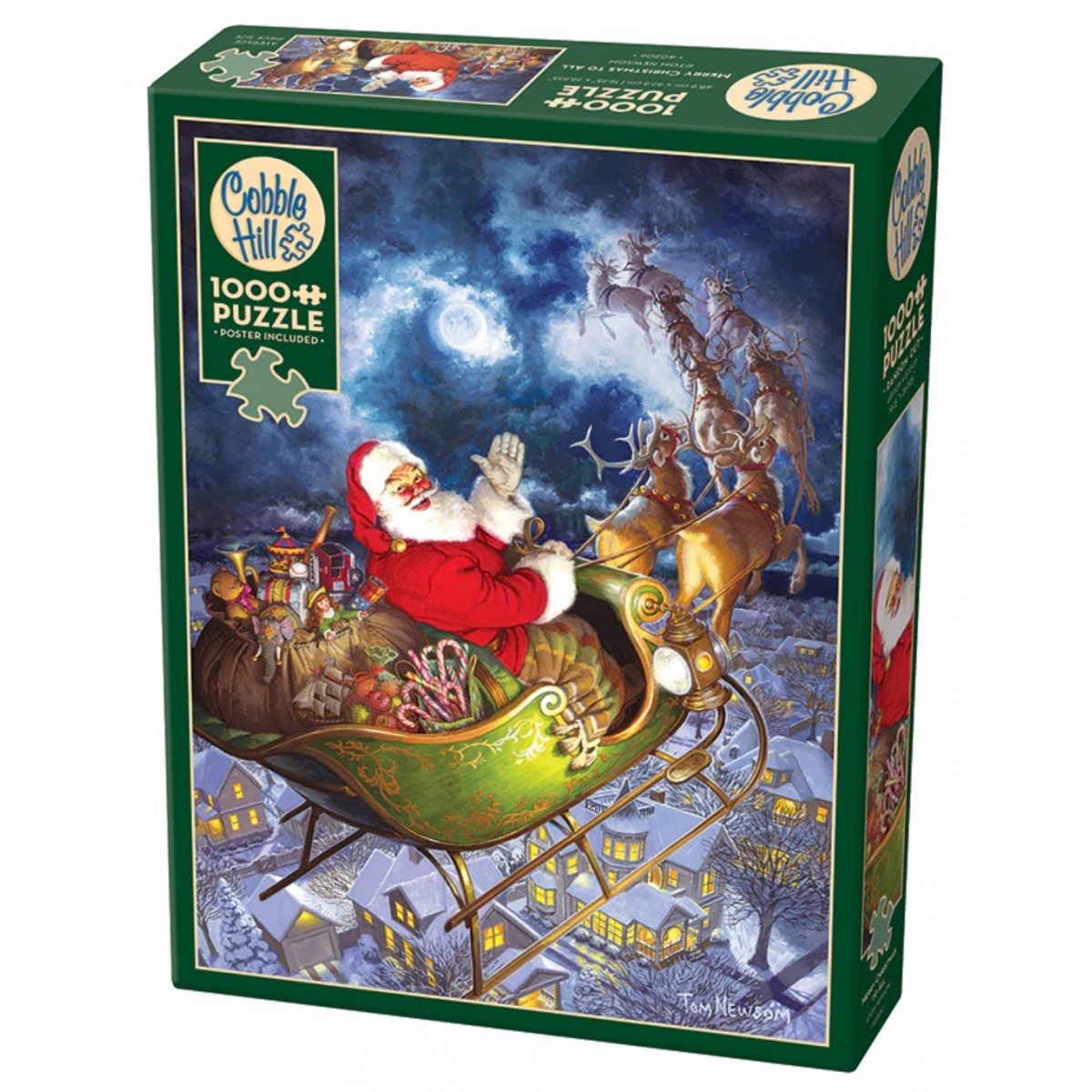 Cobble Hill Jigsaw Puzzle: Merry Christmas To All